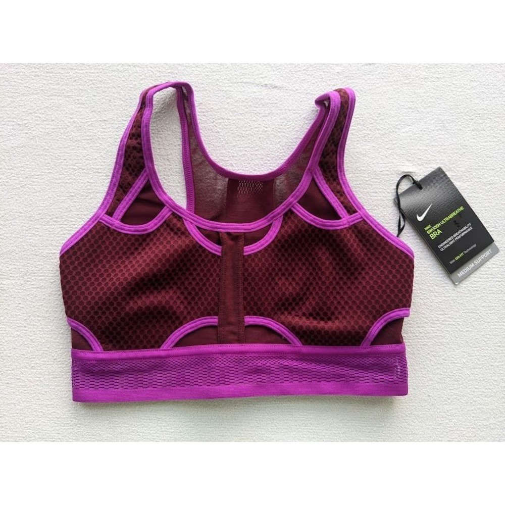 Nike Dri-Fit Sports Bra Women's Size XS Purple Running‎ Workout CJ0149-638 NEW